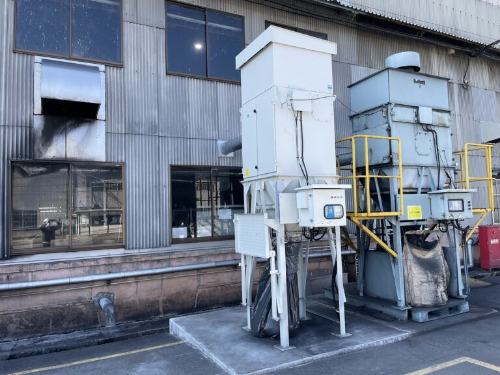 集塵機の基礎施工事例