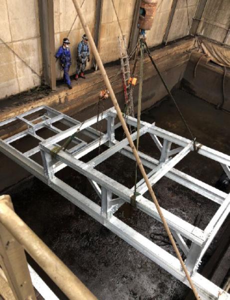 冷却塔基礎施工事例1