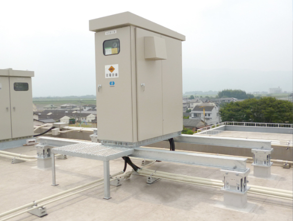 漏水リスクを回避したキュービクルの基礎施工事例